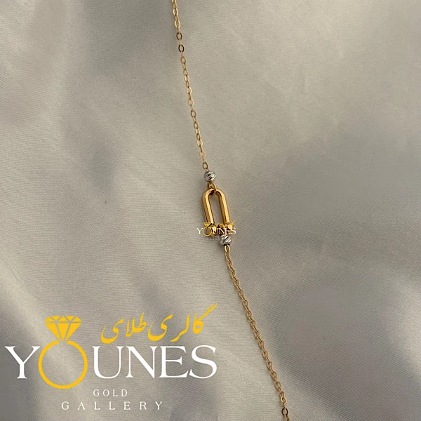 تصویر دوم دستبند تیفانی مینیمال طلا